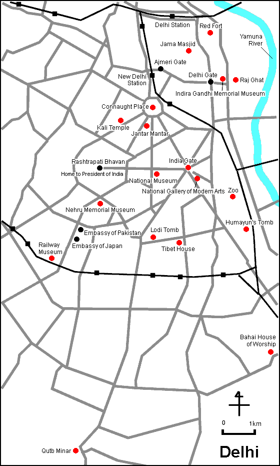 Delhi Map